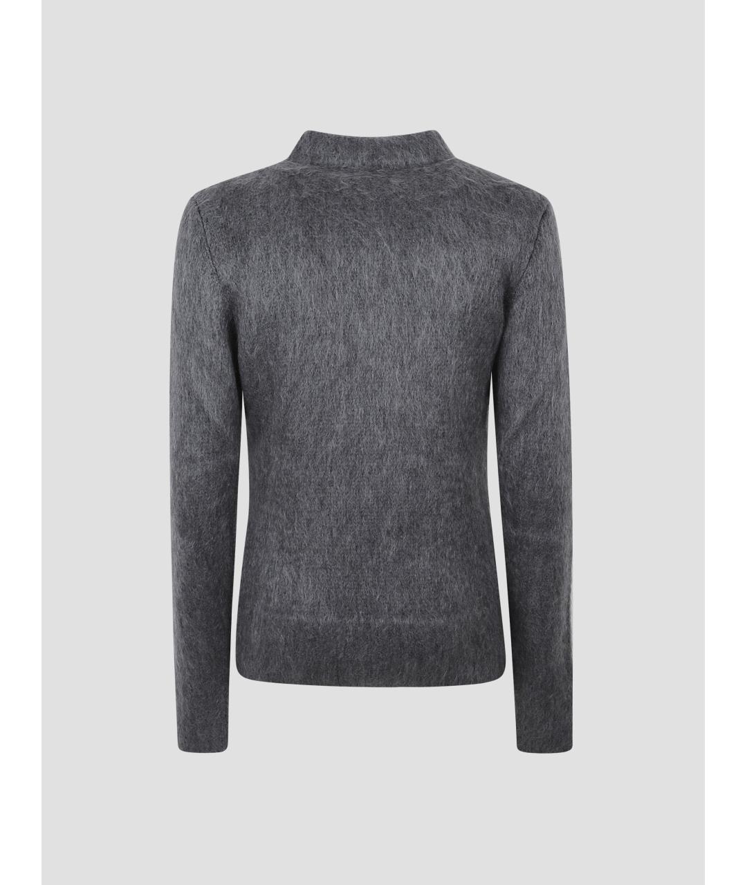 GUCCI Серый шерстяной кардиган, фото 2