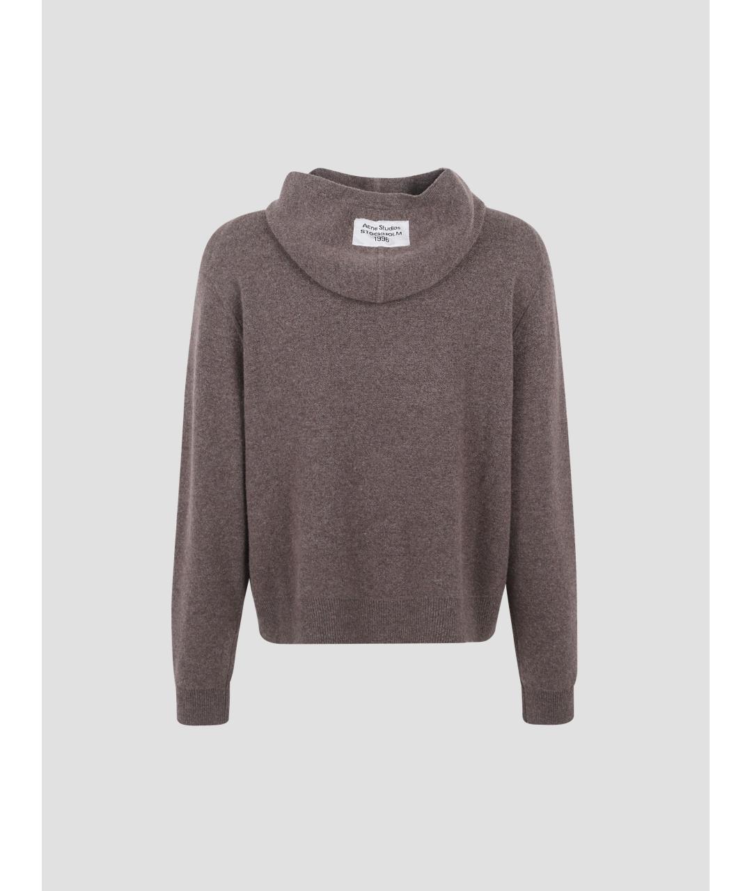 ACNE STUDIOS Коричневый кашемировый джемпер / свитер, фото 2