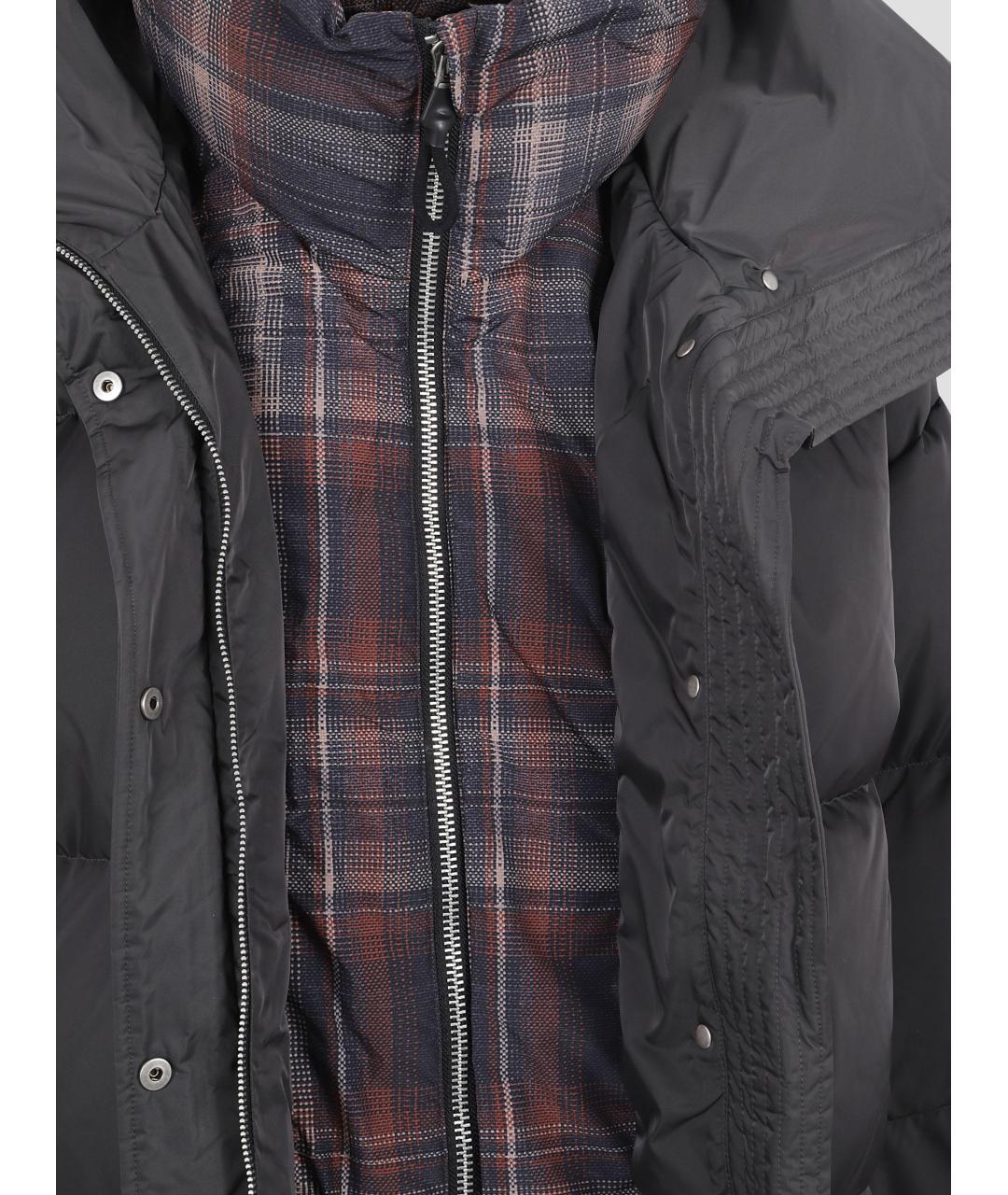 ACNE STUDIOS Серый полиэстеровый пуховик, фото 3