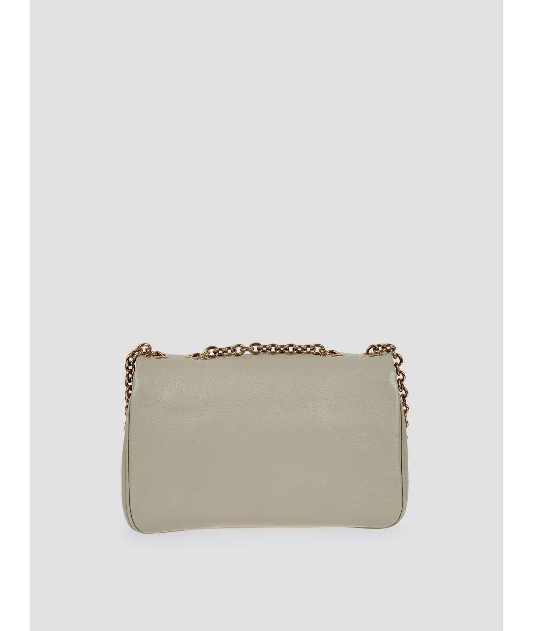 CHLOE Бежевая кожаная сумка через плечо, фото 2