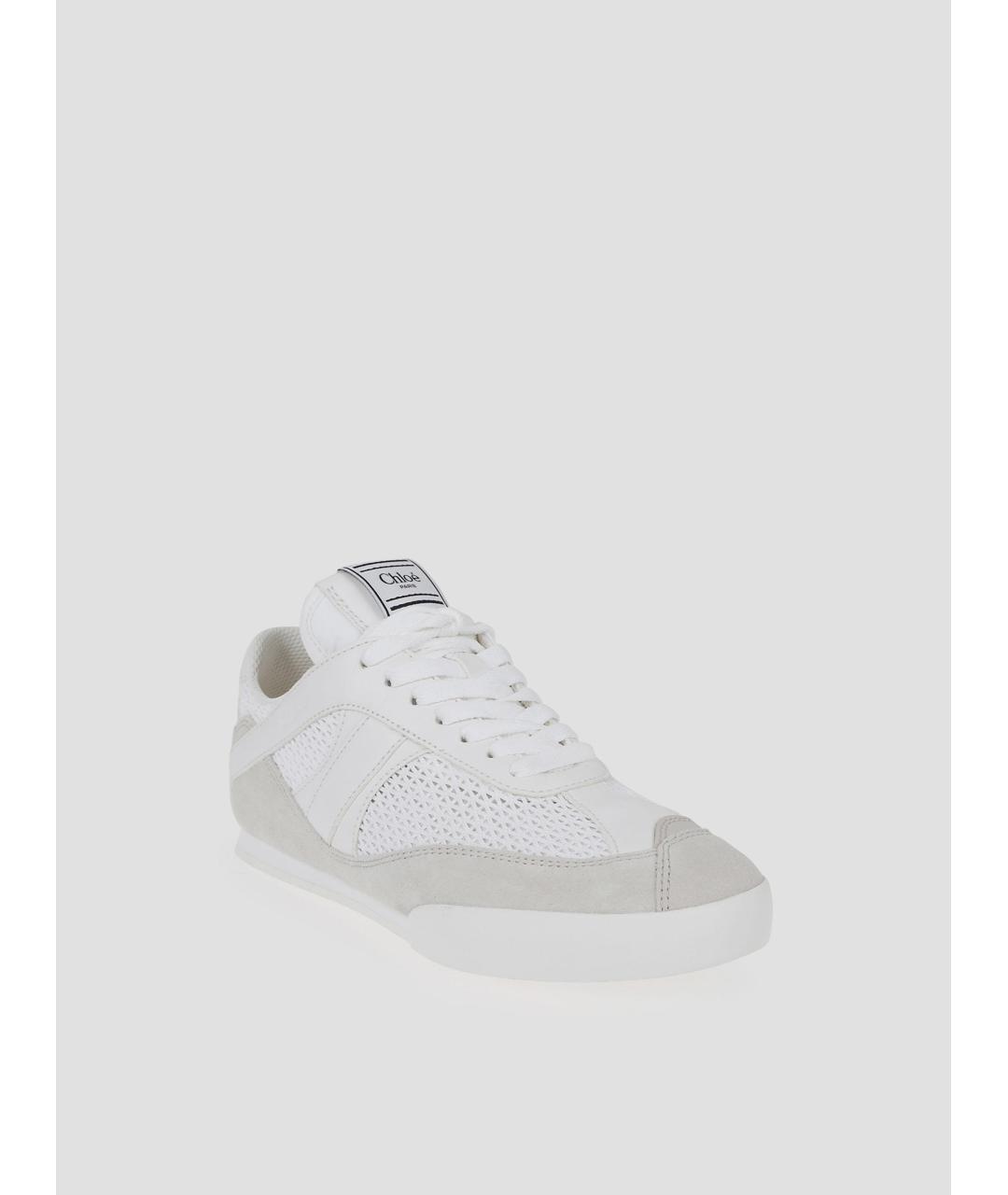 CHLOE Белые текстильные кроссовки, фото 3