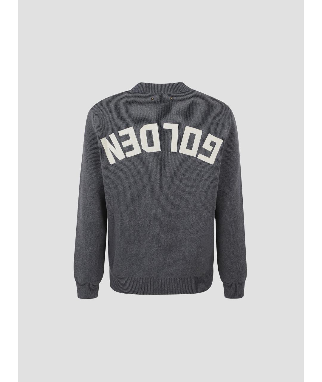 GOLDEN GOOSE DELUXE BRAND Серый хлопковый джемпер / свитер, фото 2