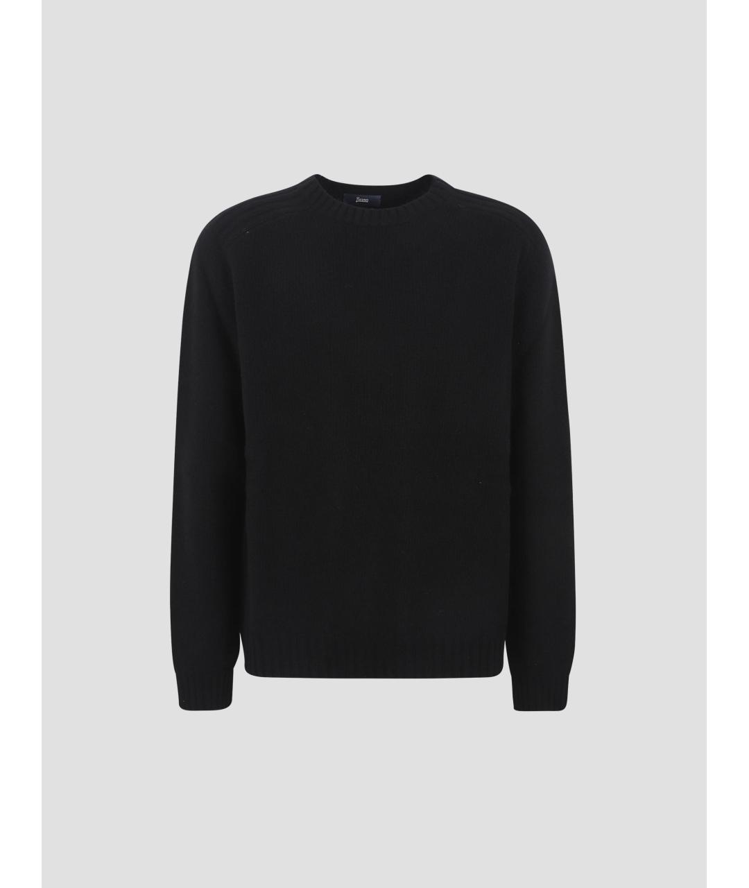 HERNO Черный шерстяной джемпер / свитер, фото 4