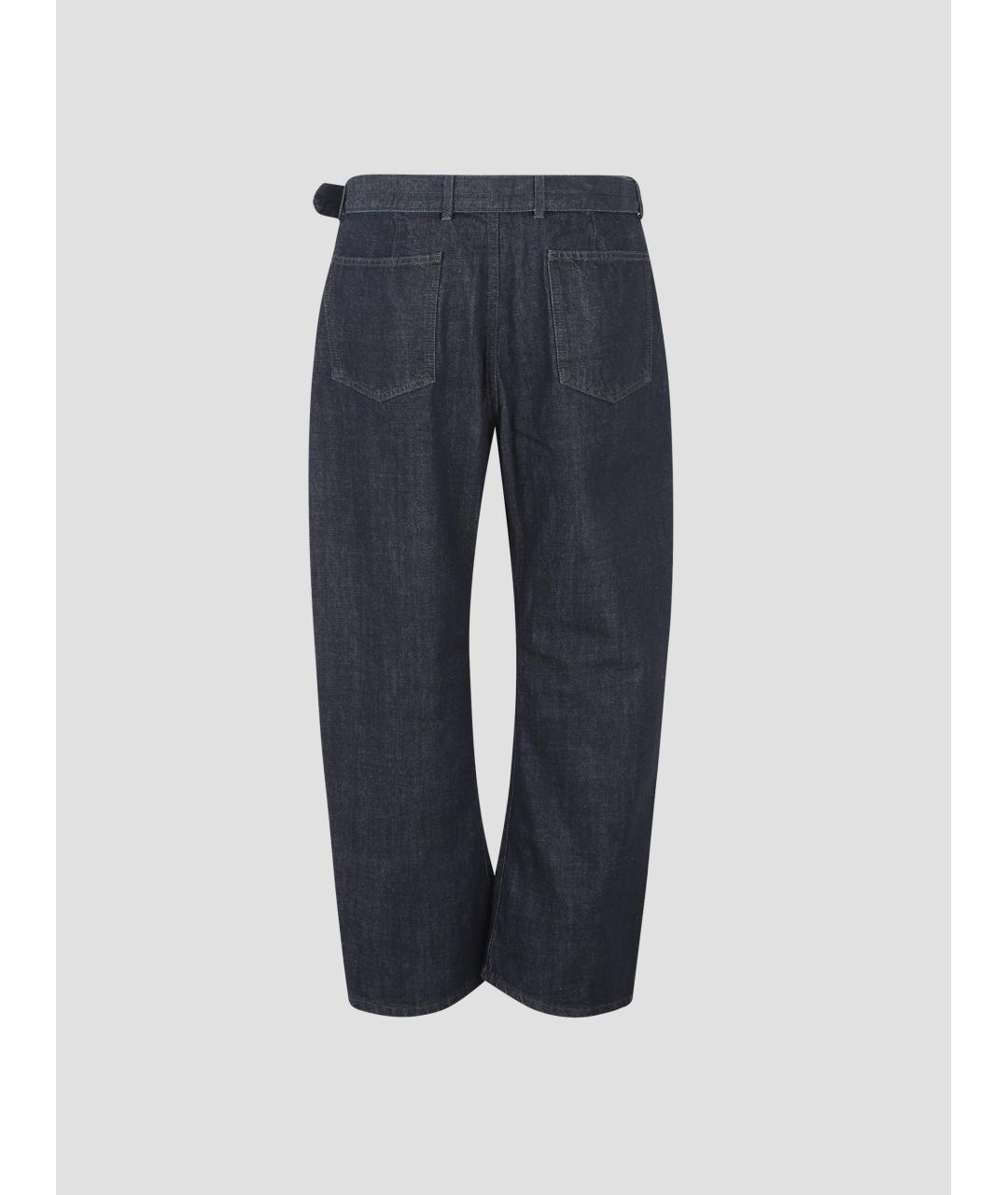 LEMAIRE Синие хлопковые прямые джинсы, фото 2