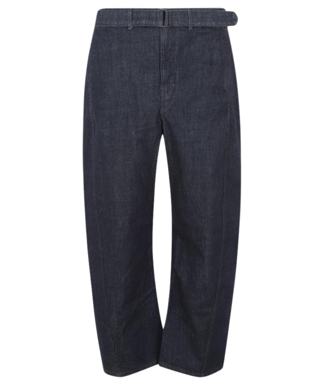 LEMAIRE Синие хлопковые прямые джинсы, фото 1