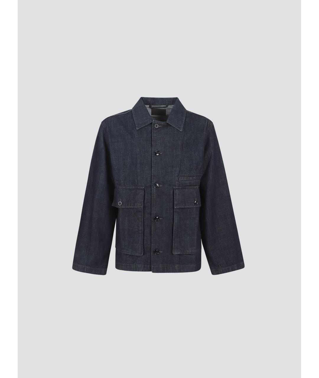 LEMAIRE Темно-синяя хлопковая куртка, фото 4