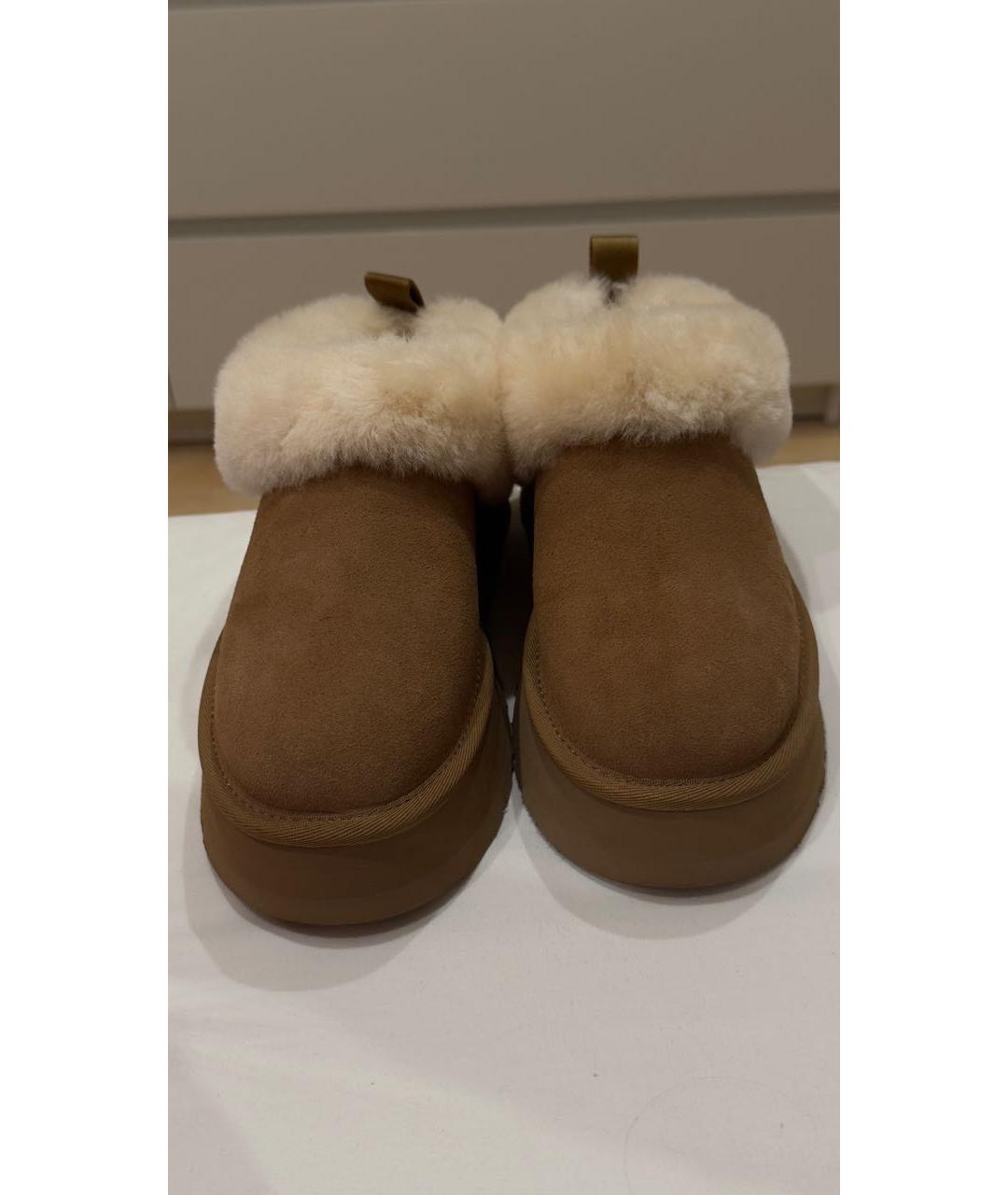 UGG AUSTRALIA Коричневые замшевые полусапоги, фото 2