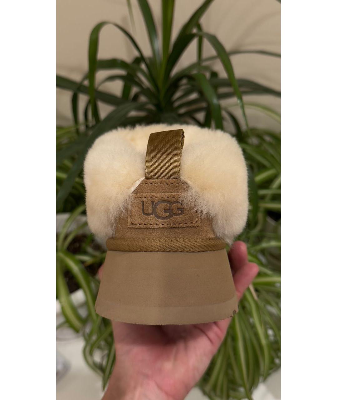 UGG AUSTRALIA Коричневые замшевые полусапоги, фото 4