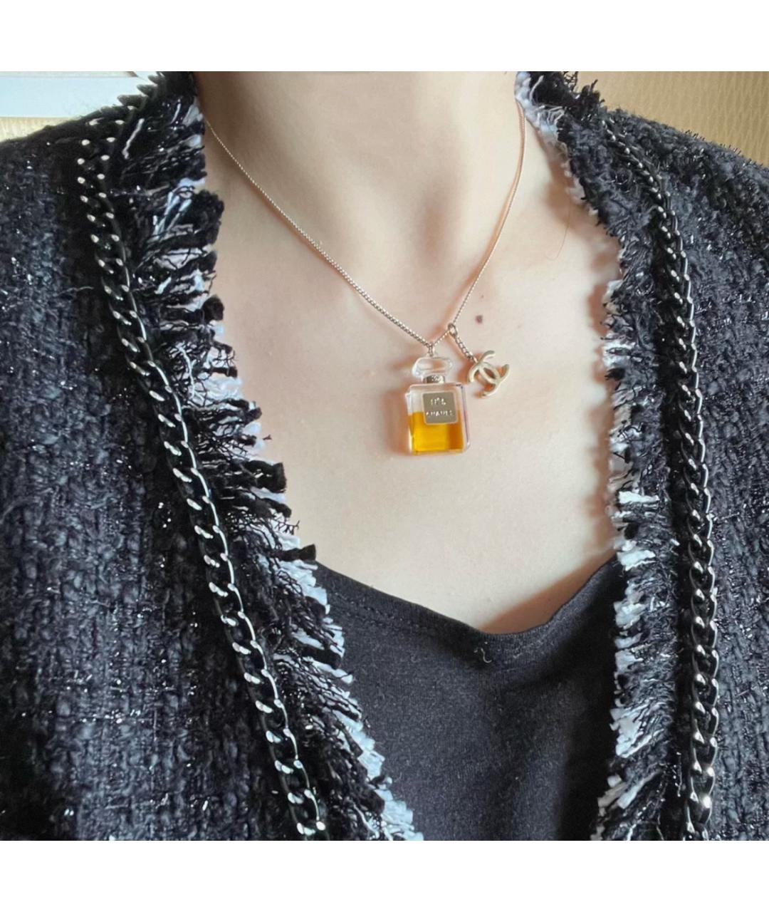 CHANEL Золотое металлическое колье, фото 6