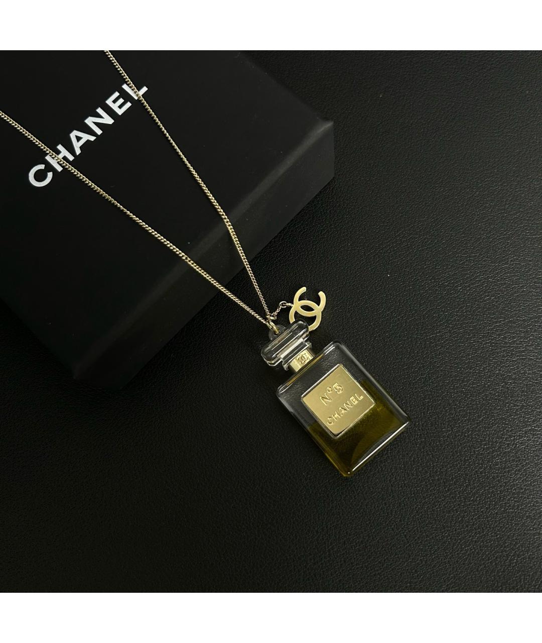 CHANEL Золотое металлическое колье, фото 2