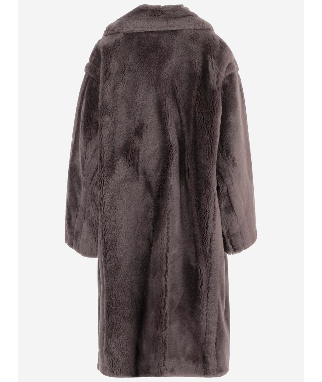 STAND STUDIO Серая шерстяная шуба, фото 2