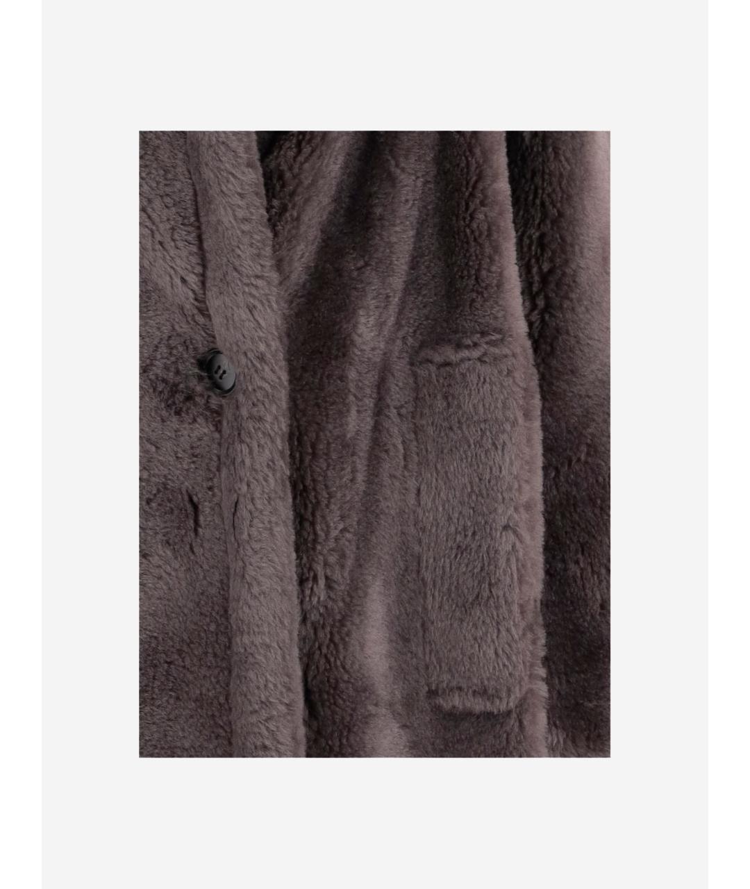 STAND STUDIO Серая шерстяная шуба, фото 3