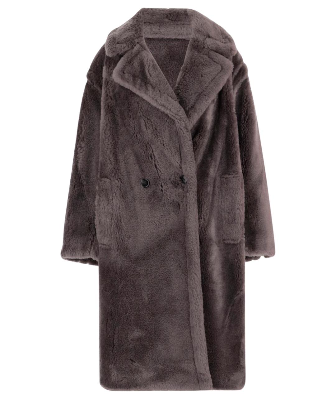 STAND STUDIO Серая шерстяная шуба, фото 1