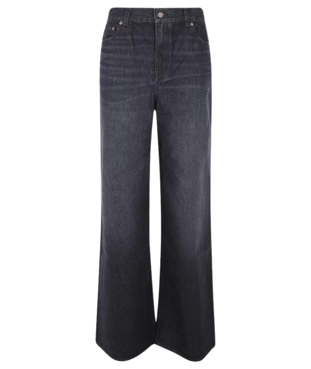 CHLOE Черные хлопковые прямые джинсы, фото 1