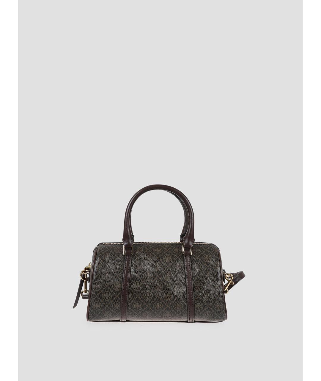 TORY BURCH Коричневая сумка с короткими ручками из искусственной кожи, фото 4