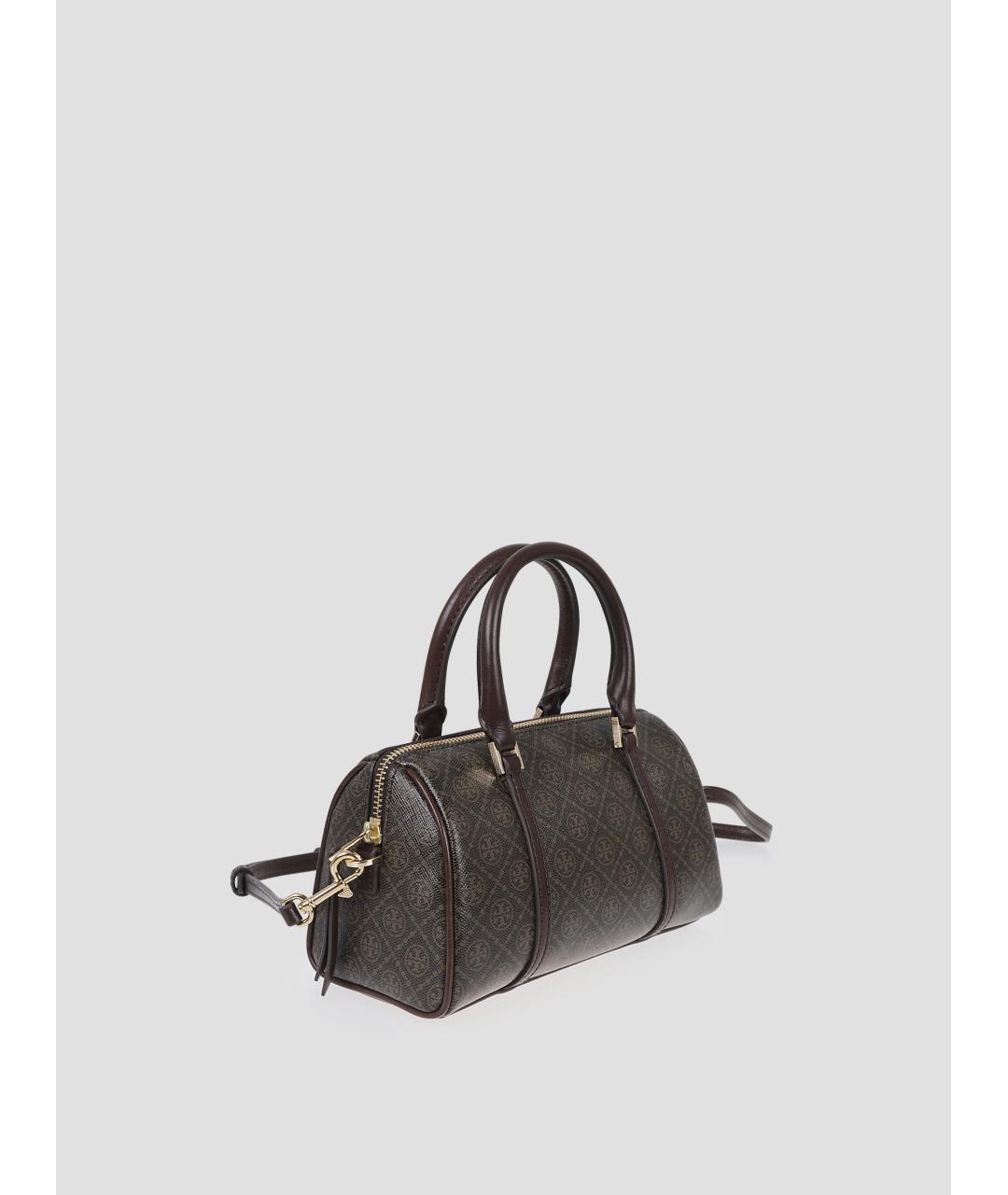 TORY BURCH Коричневая сумка с короткими ручками из искусственной кожи, фото 2