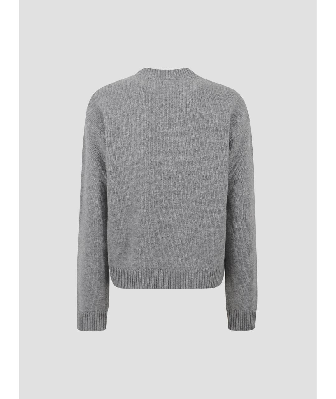 GUCCI Серый шерстяной джемпер / свитер, фото 2