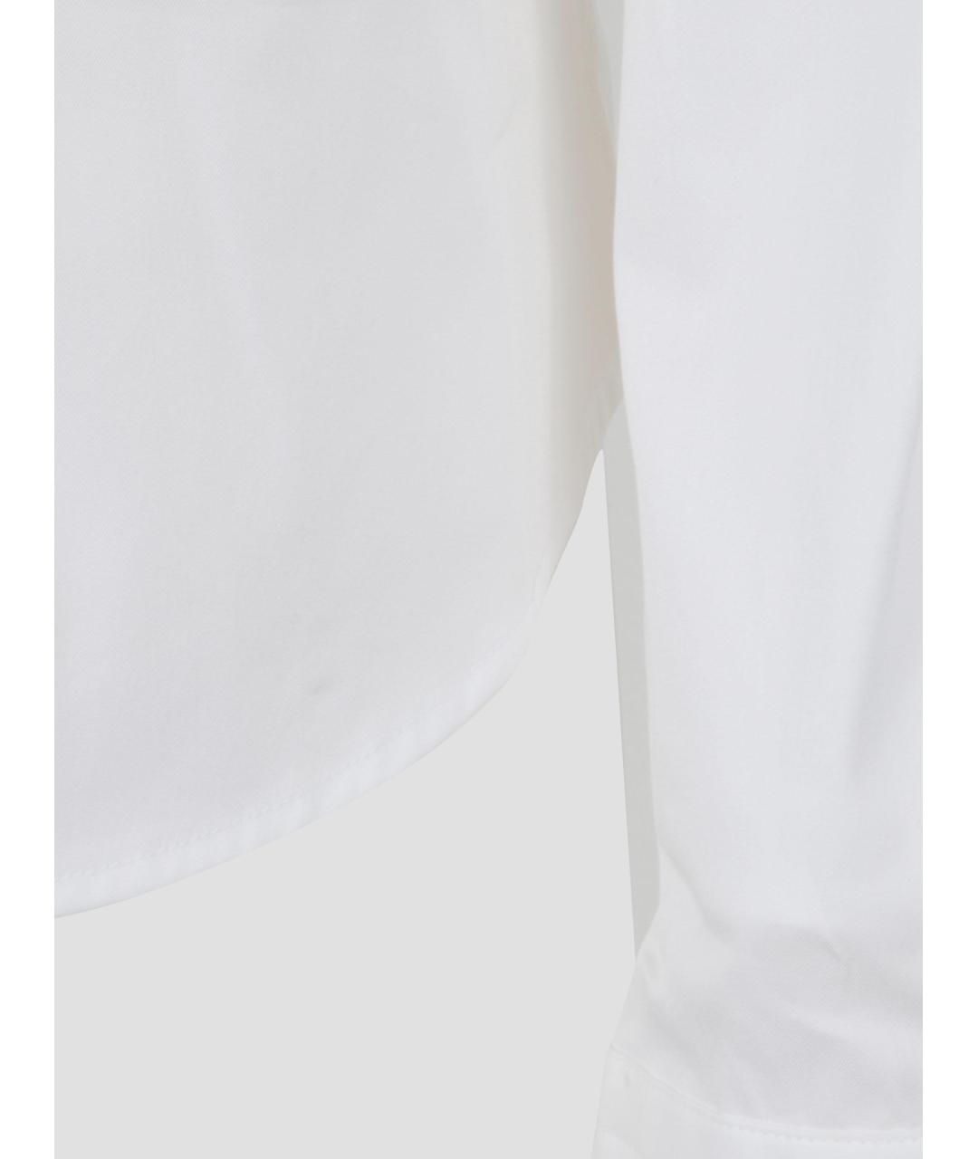 VIVIENNE WESTWOOD Белая хлопко-эластановая рубашка, фото 3