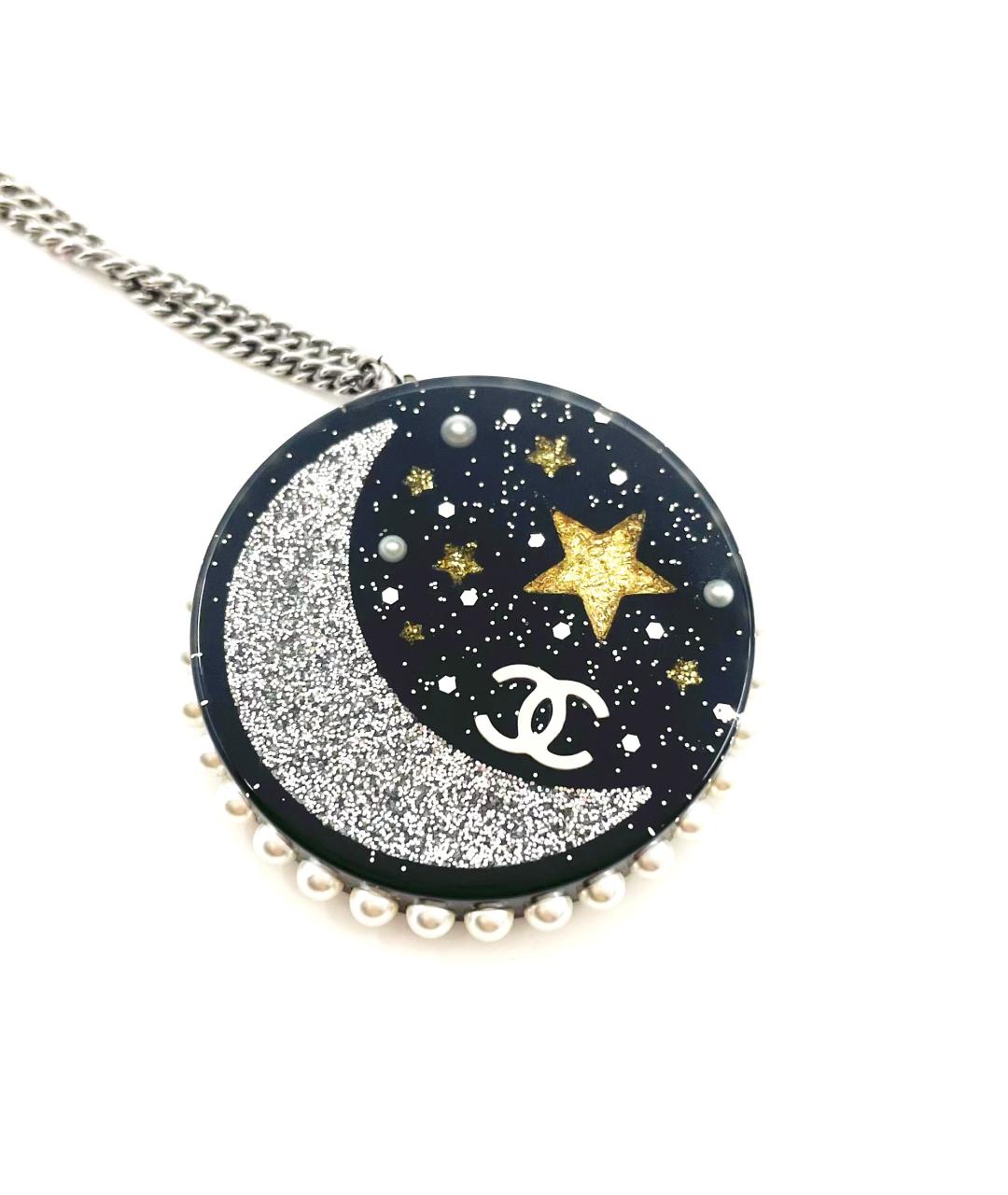 CHANEL Черная пластиковая подвеска, фото 3
