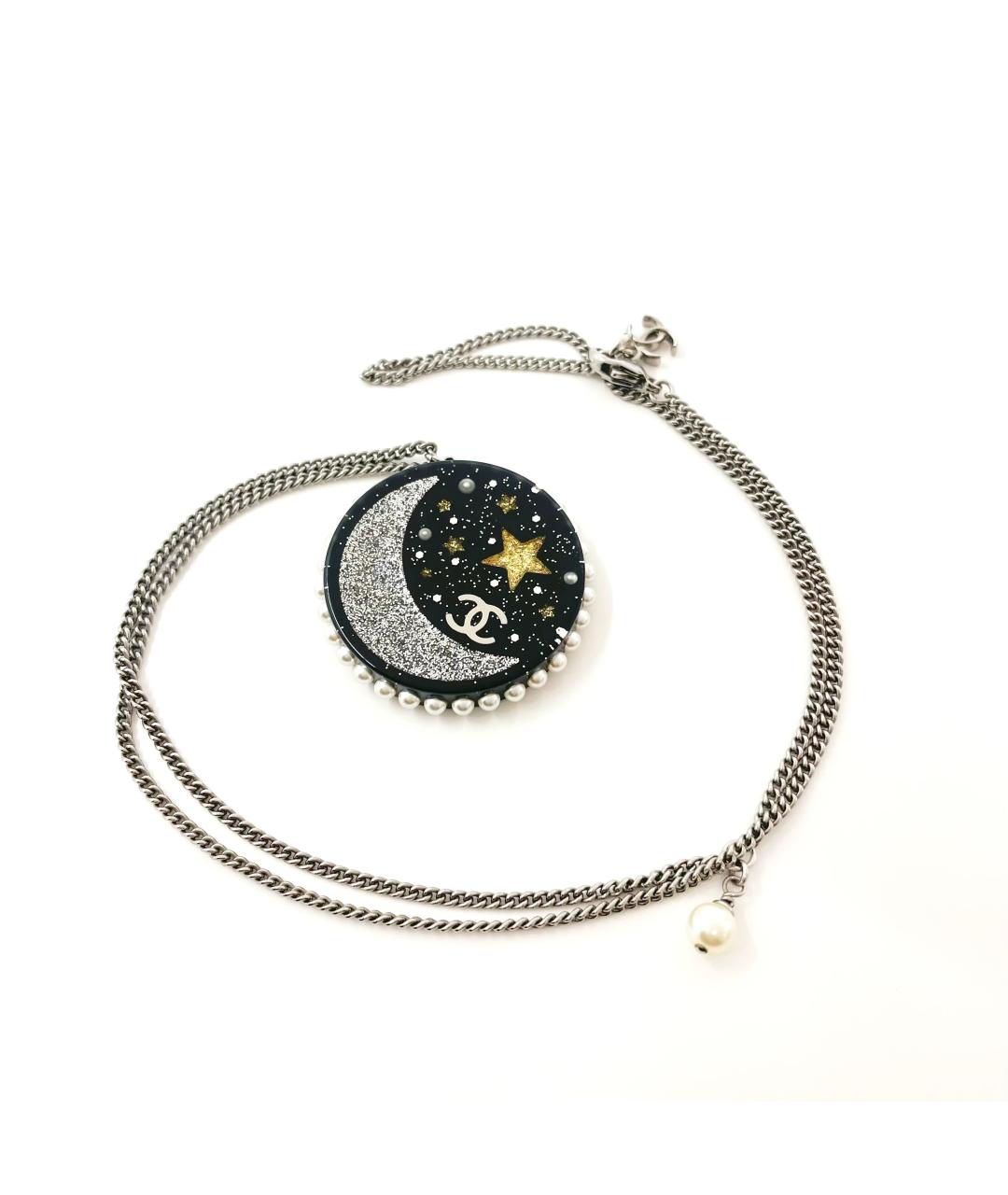 CHANEL Черная пластиковая подвеска, фото 2