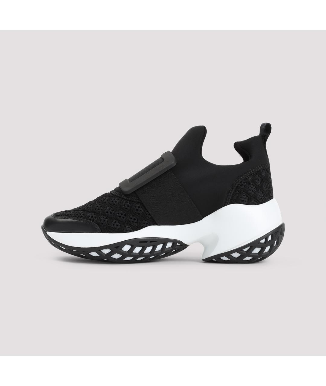 ROGER VIVIER Черные синтетические кроссовки, фото 2