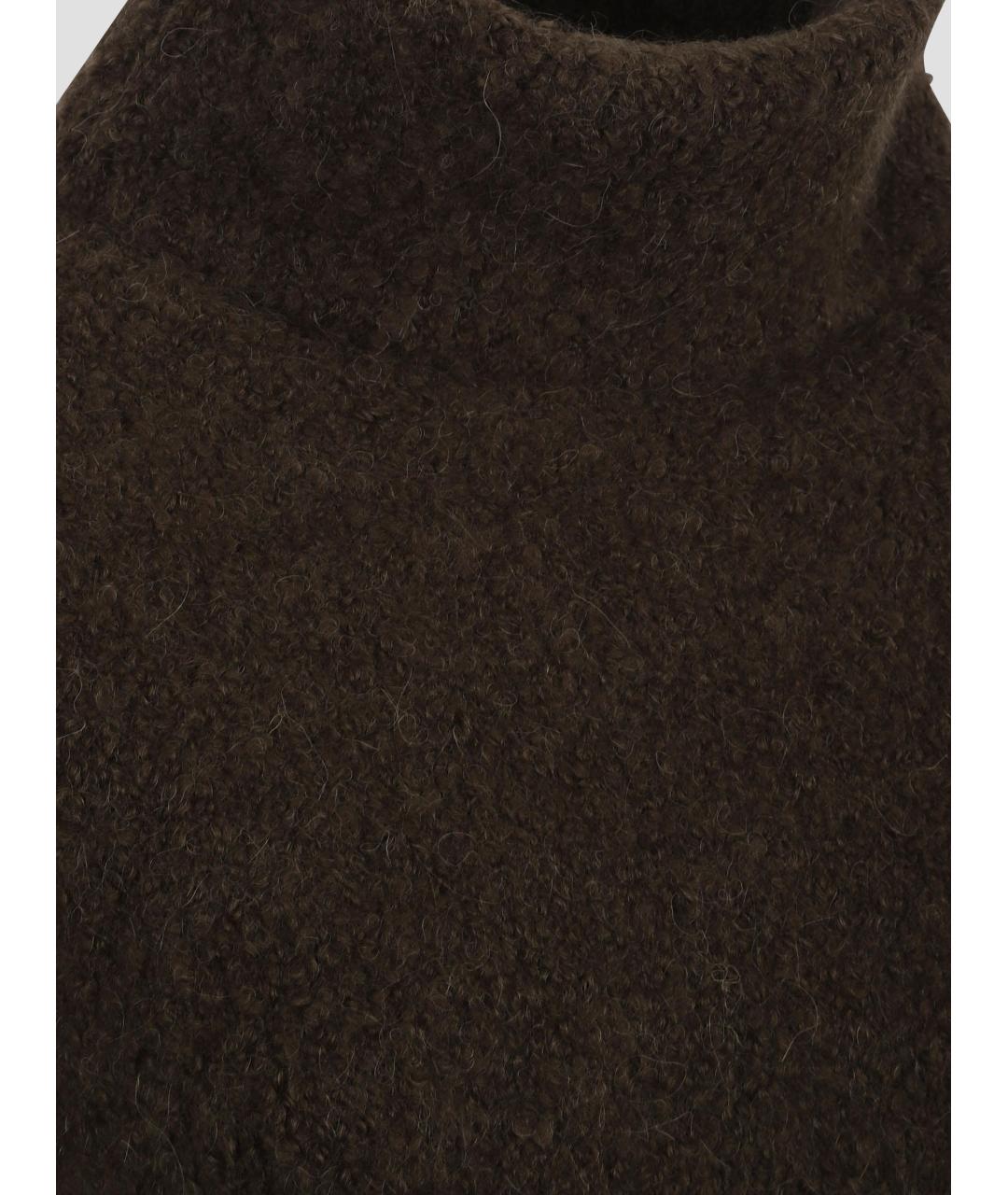 TOTEME Коричневый шерстяной джемпер / свитер, фото 3