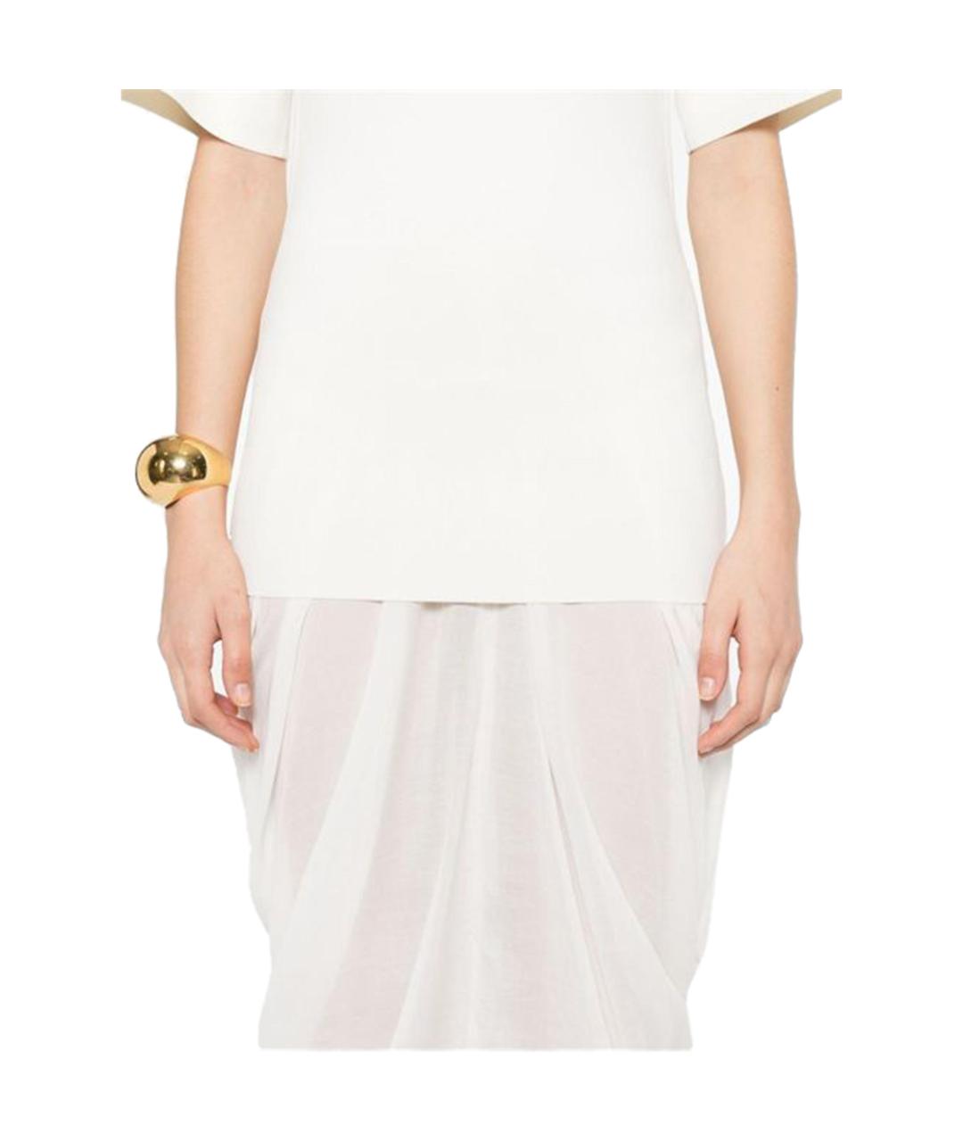 TOTEME Белое вискозное повседневное платье, фото 2