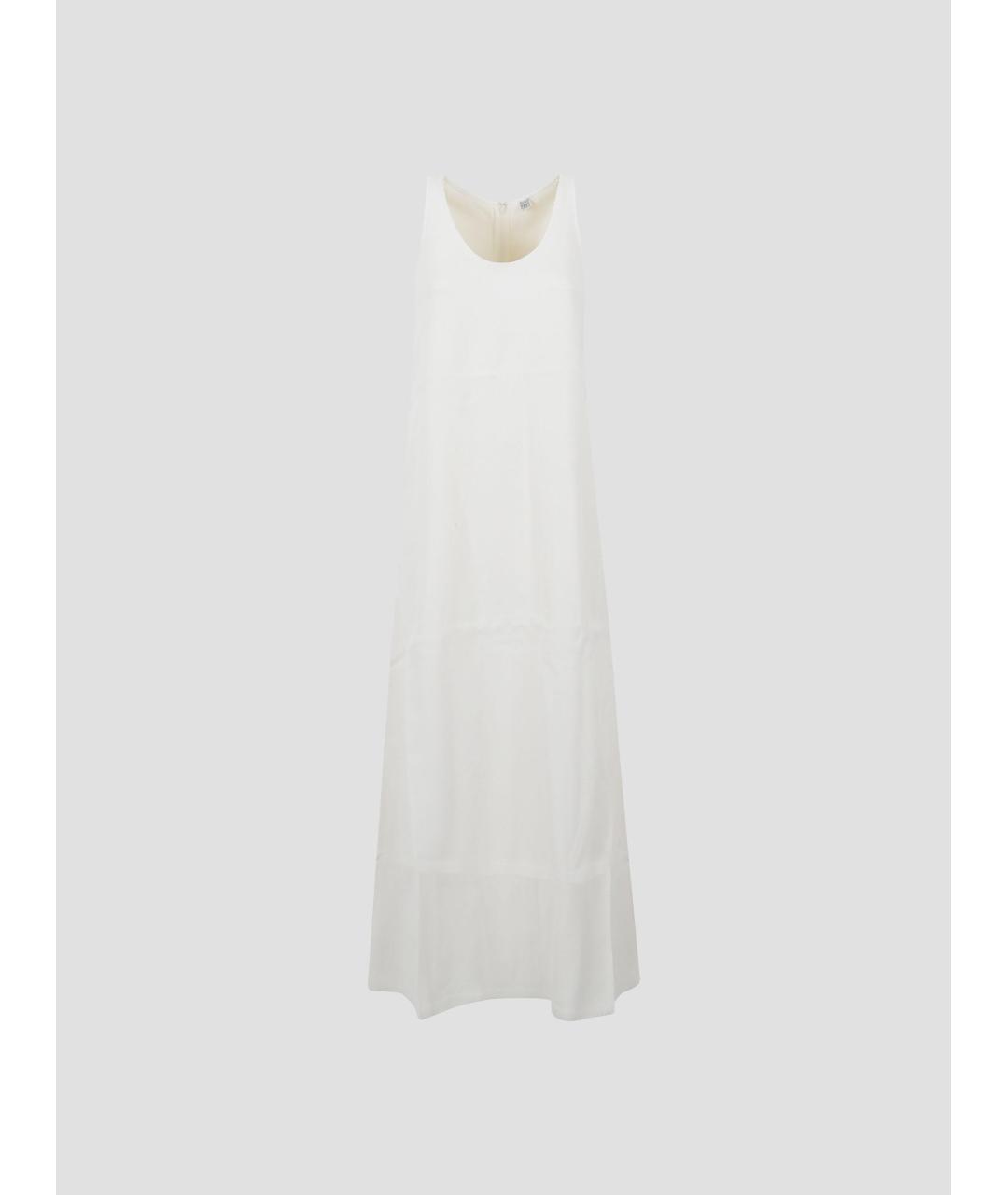 TOTEME Белое вискозное повседневное платье, фото 4