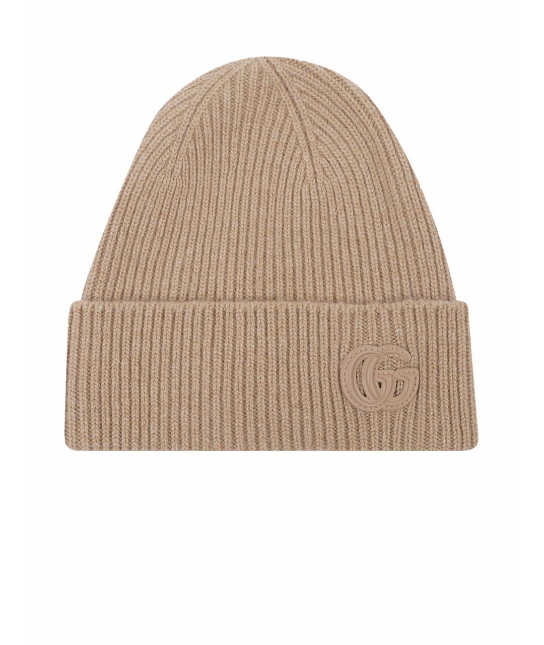 GUCCI Бежевая шапка, фото 1