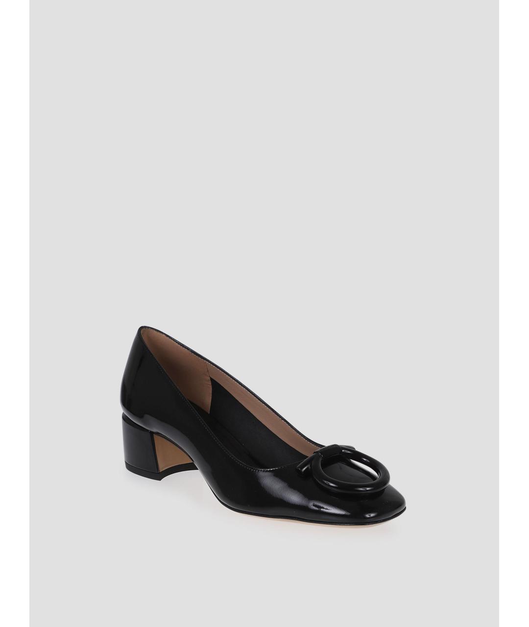 FERRAGAMO Черные кожаные туфли, фото 3