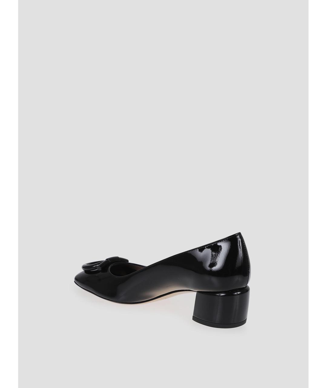 FERRAGAMO Черные кожаные туфли, фото 2