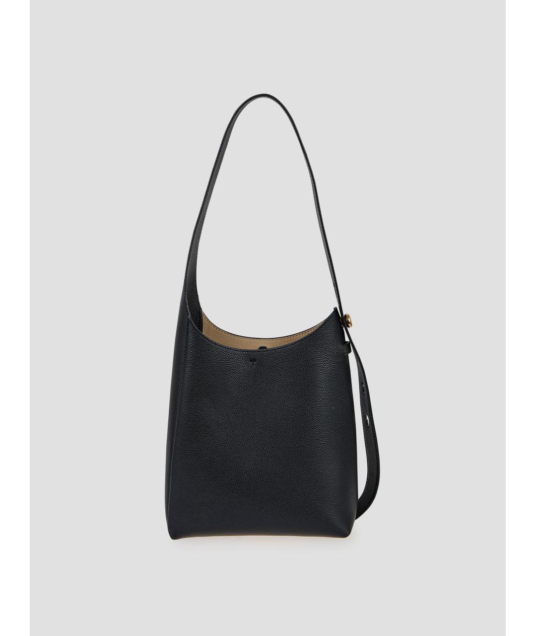 TORY BURCH Черная кожаная сумка через плечо, фото 2