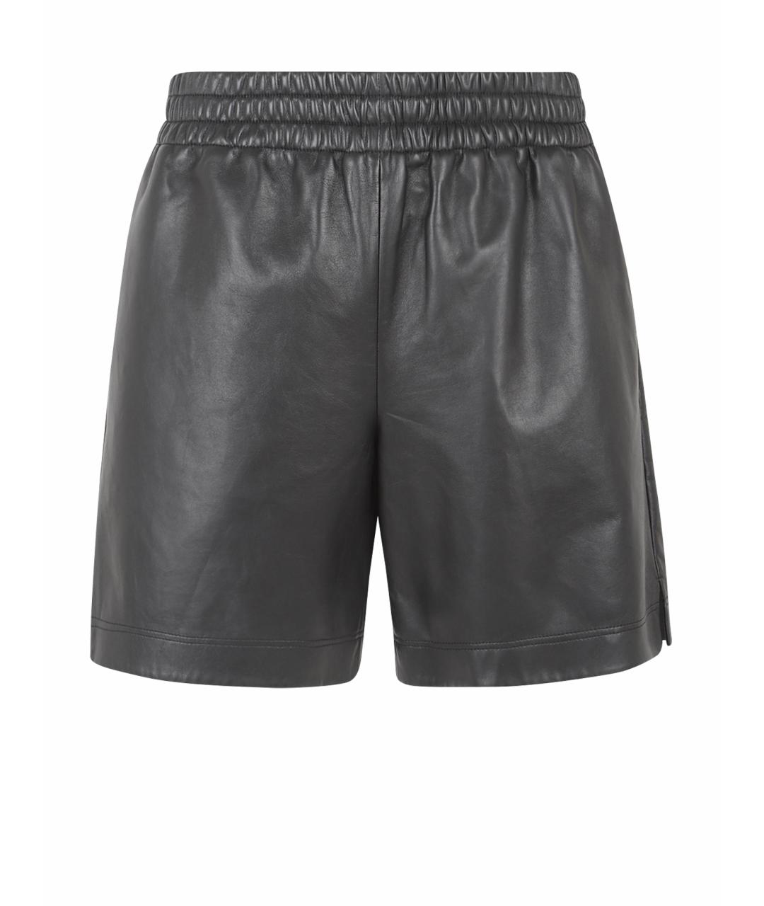 GUCCI Черные кожаные шорты, фото 1