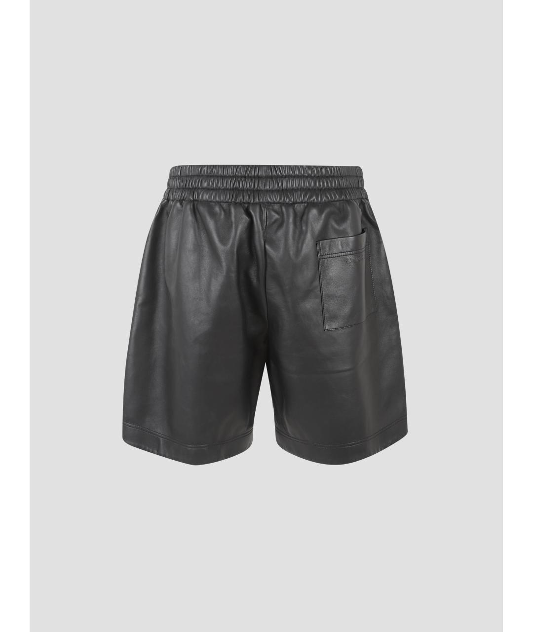 GUCCI Черные кожаные шорты, фото 2