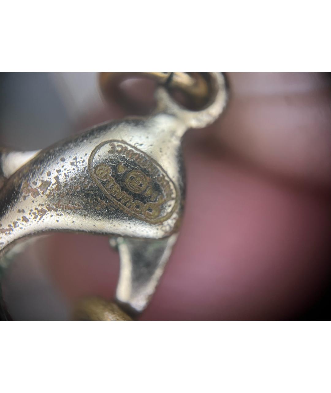 CHANEL Золотая металлическая подвеска, фото 4