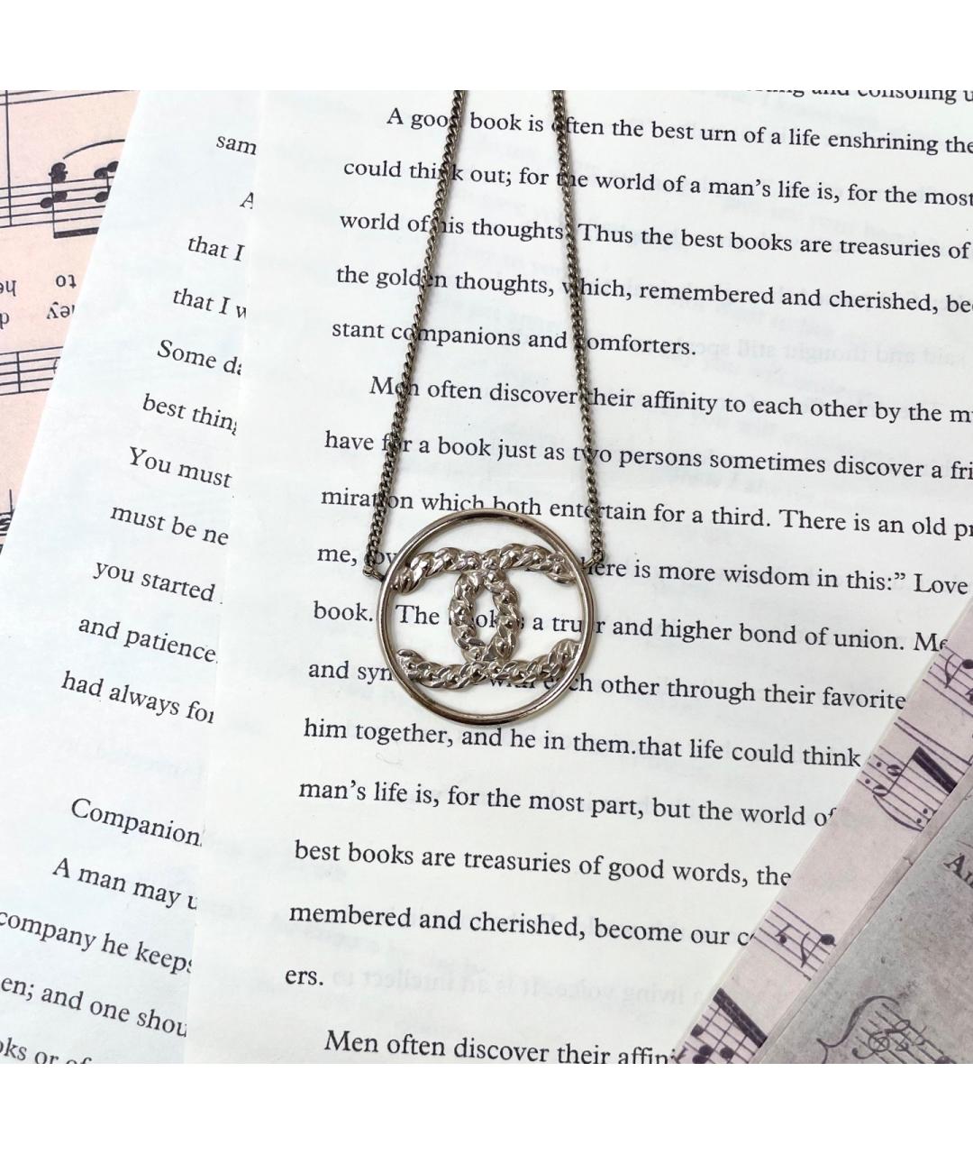 CHANEL Серебряная металлическая подвеска, фото 3