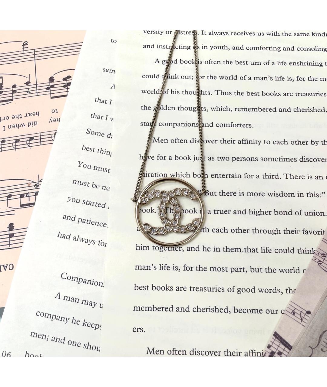 CHANEL Серебряная металлическая подвеска, фото 2