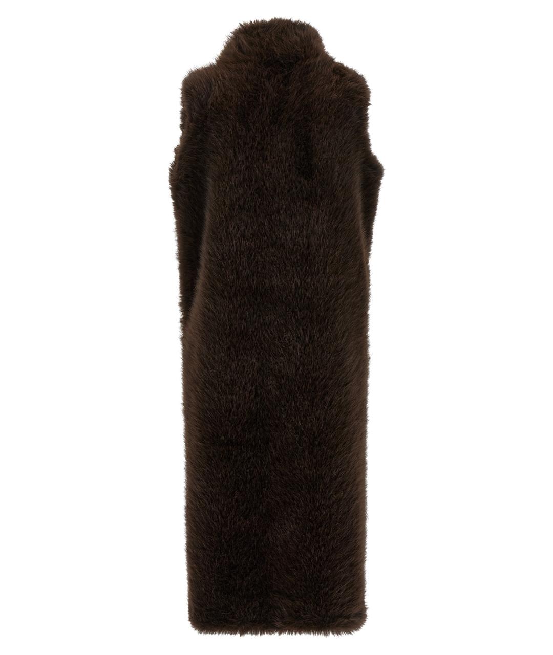 B&B COUTURE Коричневый полиэстеровый жилет, фото 2