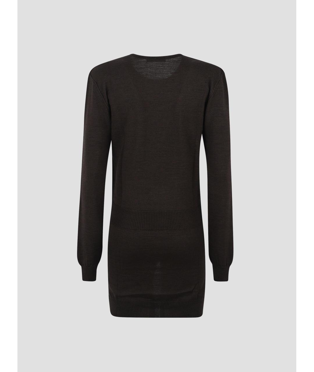 LEMAIRE Коричневый шерстяной джемпер / свитер, фото 2