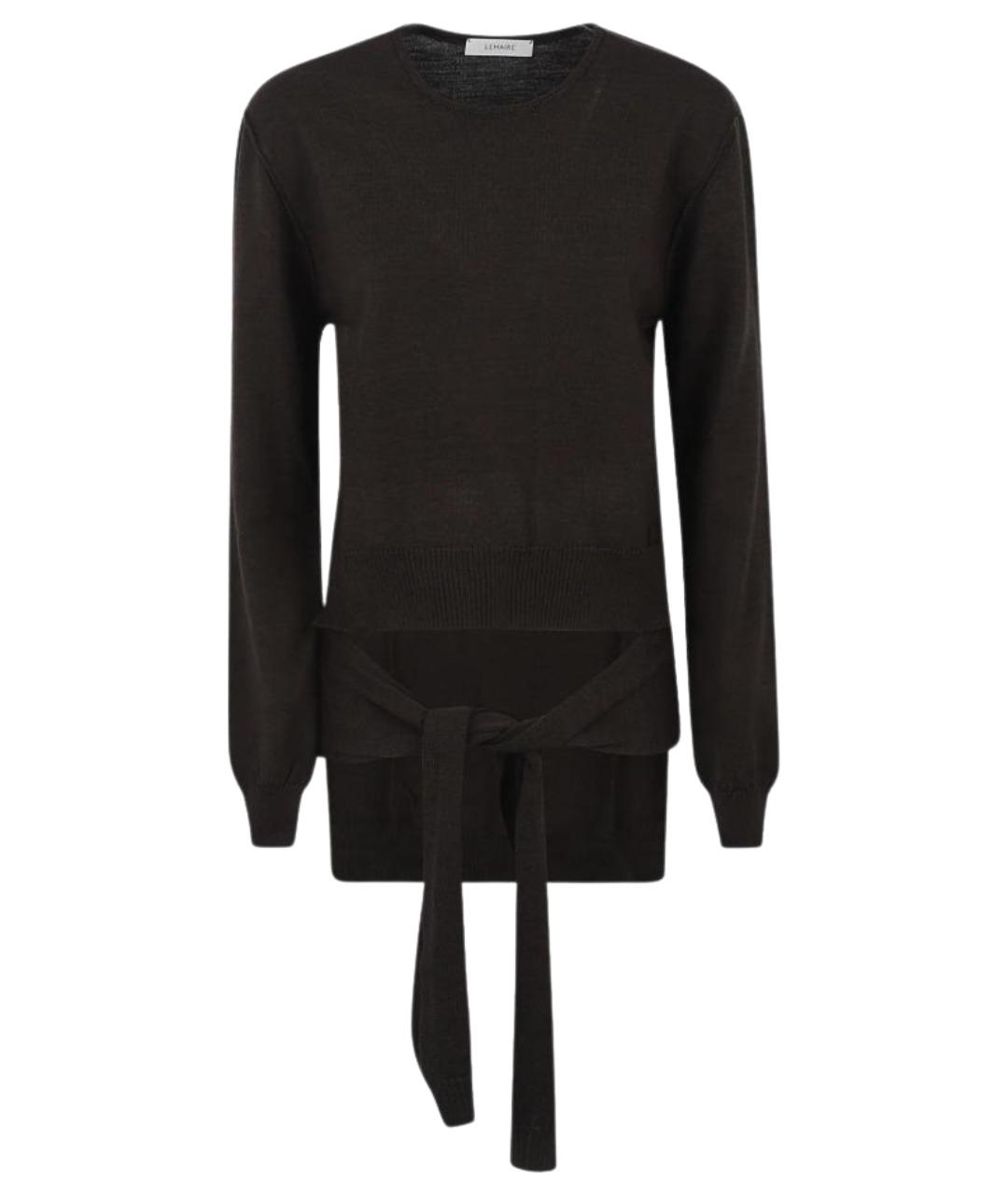 LEMAIRE Коричневый шерстяной джемпер / свитер, фото 1