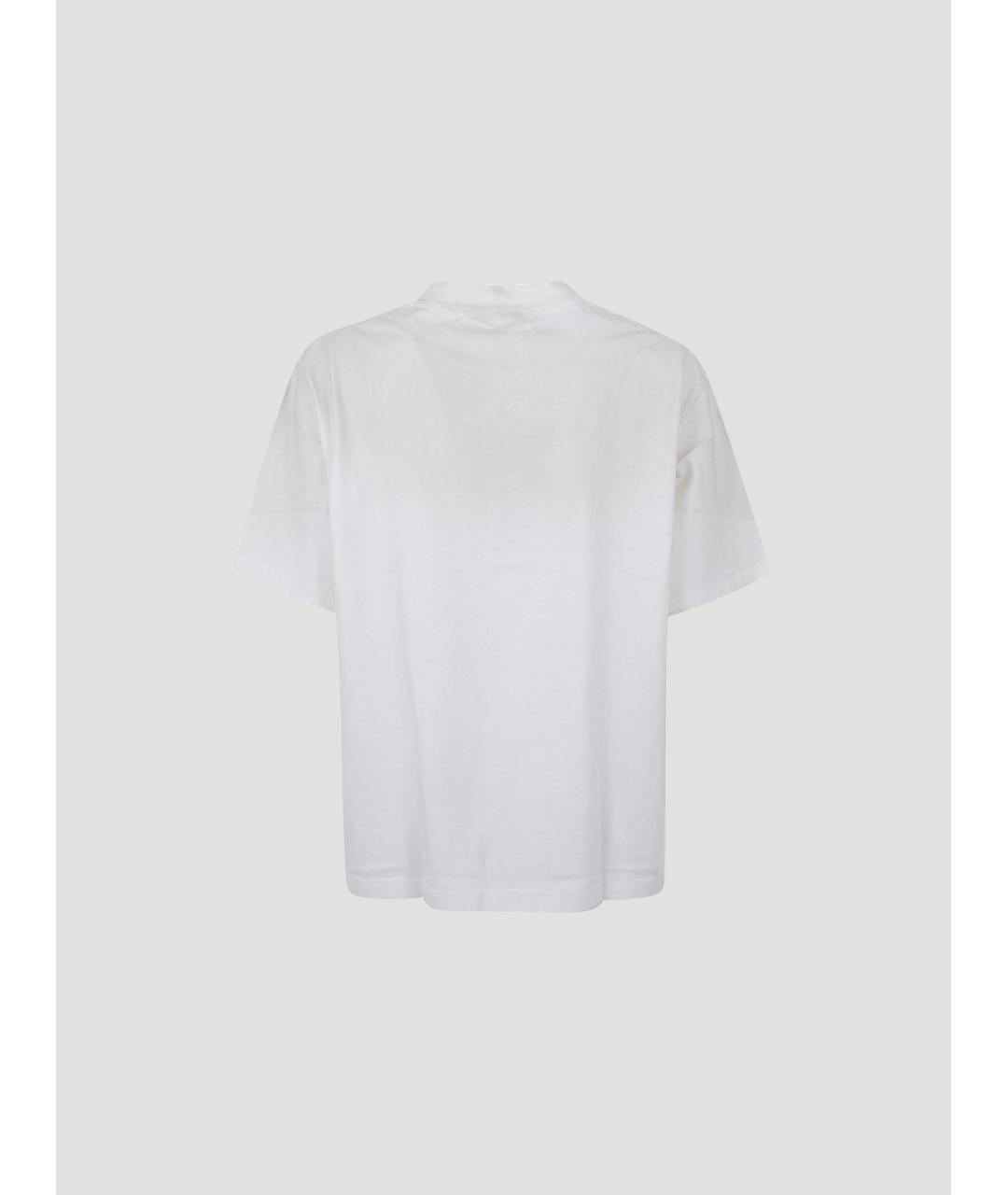 ACNE STUDIOS Белая хлопковая футболка, фото 2