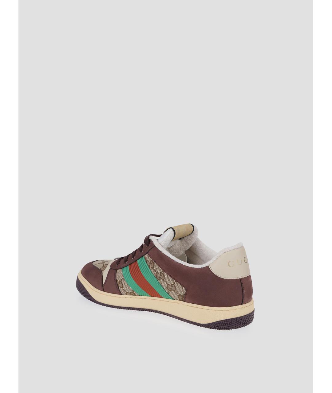 GUCCI Мульти текстильные низкие кроссовки / кеды, фото 2