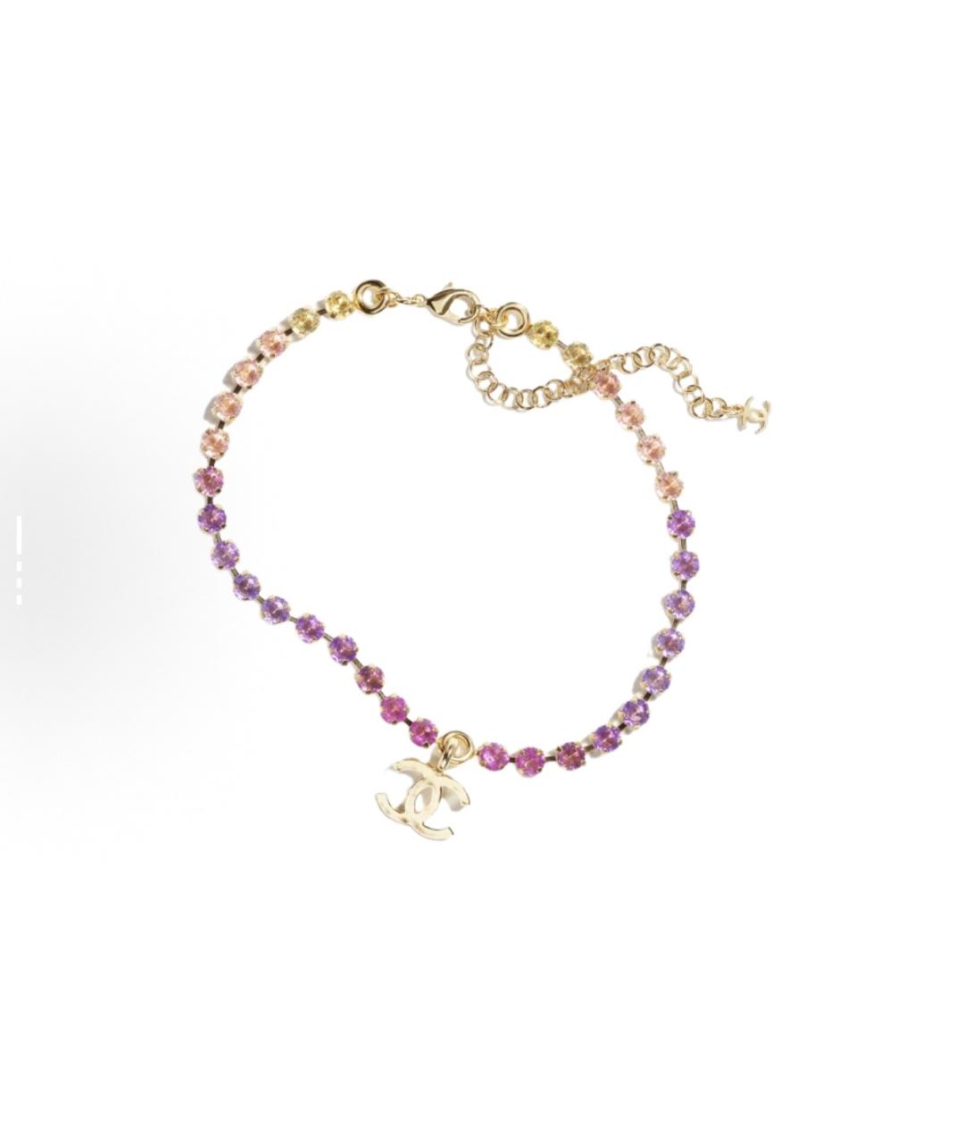 CHANEL Фиолетовое металлическое колье, фото 3