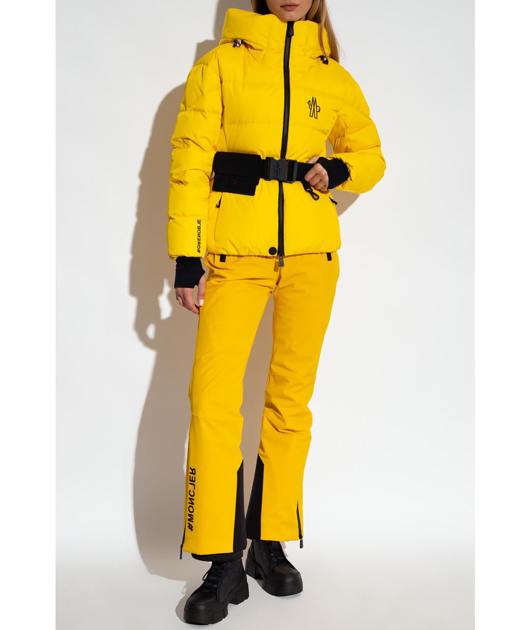 MONCLER GRENOBLE Желтый пуховик, фото 6