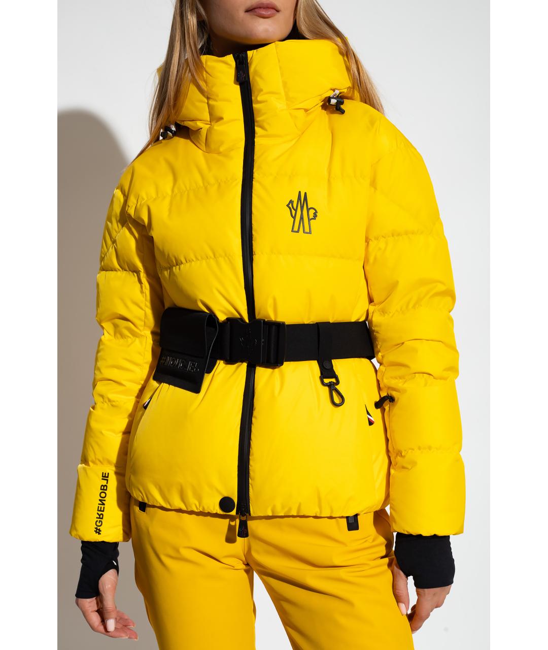 MONCLER GRENOBLE Желтый пуховик, фото 5