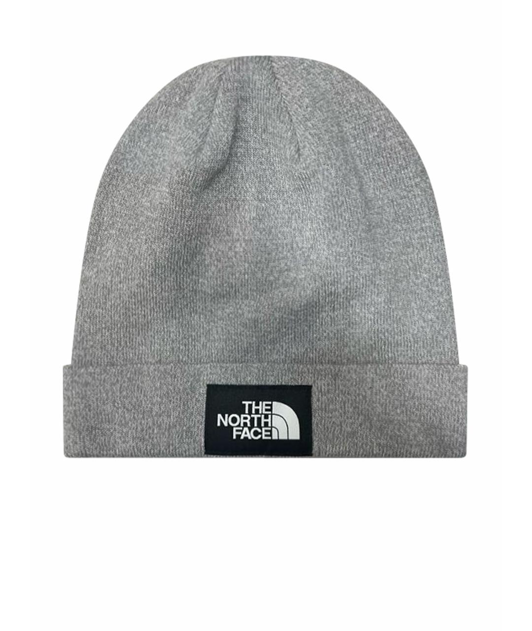 THE NORTH FACE Серая синтетическая шапка, фото 1
