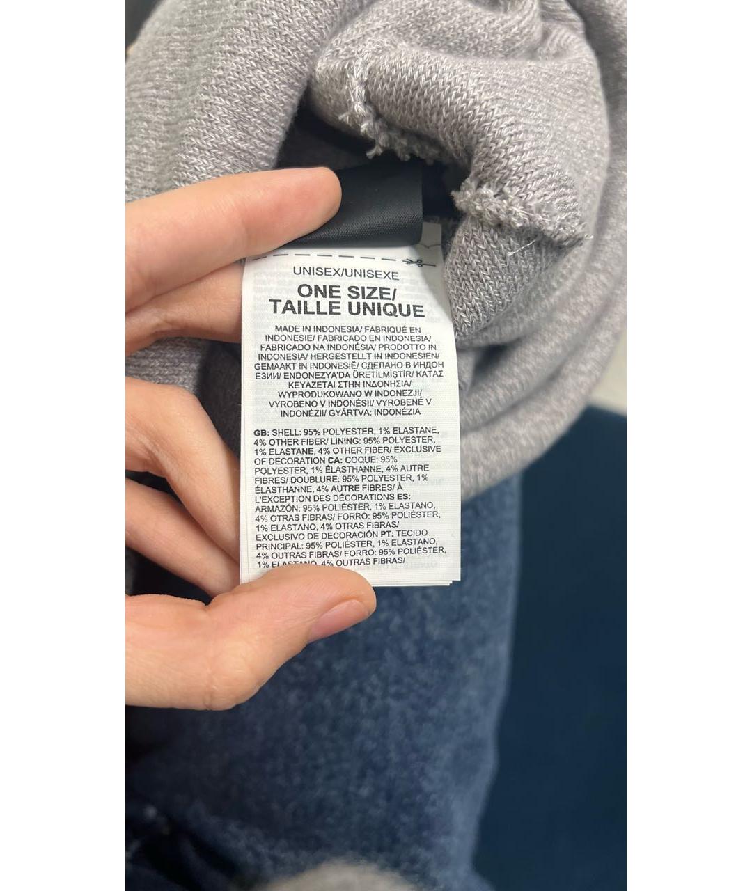 THE NORTH FACE Серая синтетическая шапка, фото 5