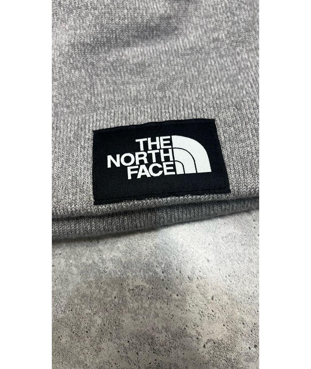 THE NORTH FACE Серая синтетическая шапка, фото 4