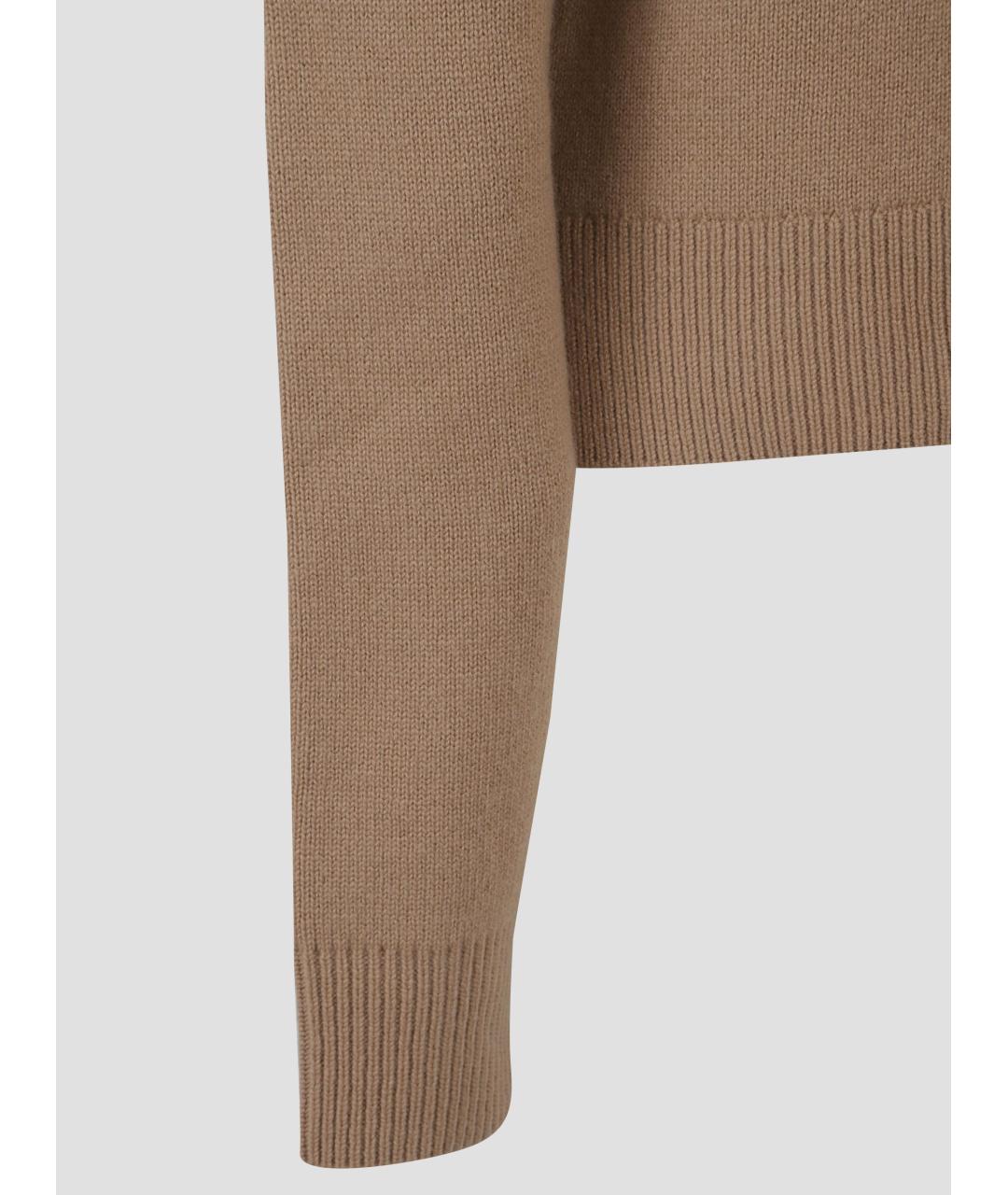 TOTEME Бежевый шерстяной джемпер / свитер, фото 3