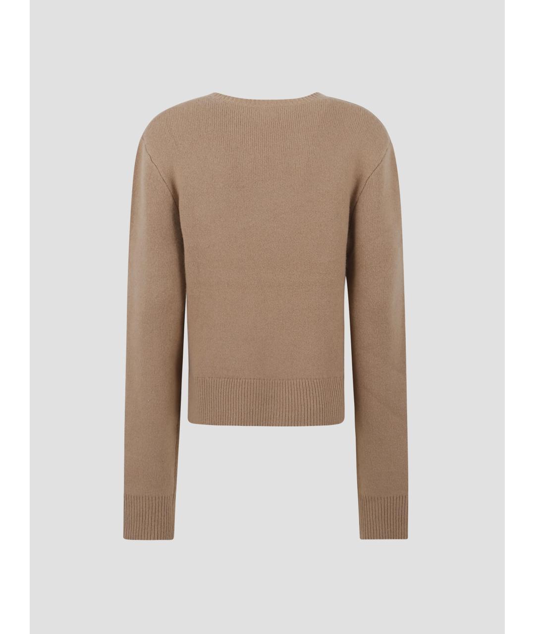 TOTEME Бежевый шерстяной джемпер / свитер, фото 2